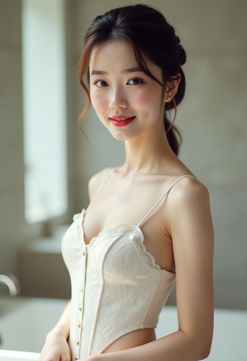 玉簟秋庭院与人物服饰细节